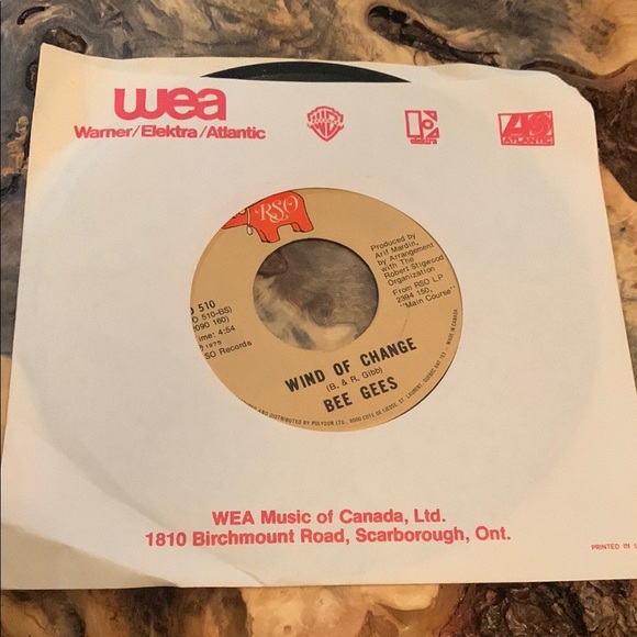 💥3/$20 Vintage RSO Vinyl Record - Wind of Change by Bee Gees - Picture 5 of 5
